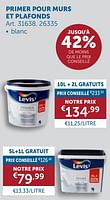 Promotions Primer pour murs et plafonds - Levis - Valide de 17/09/2024 à 14/10/2024 chez Zelfbouwmarkt