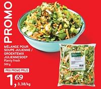 Promotions Mélange pour soupe julienne planty fresh - Produit maison - Alvo - Valide de 11/09/2024 à 24/09/2024 chez Alvo