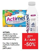 Promotions Actimel big bottle multifruits - Danone - Valide de 11/09/2024 à 24/09/2024 chez Alvo