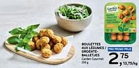 Promotions Boulettes aux légumes garden gourmet - Garden Gourmet - Valide de 11/09/2024 à 24/09/2024 chez Alvo