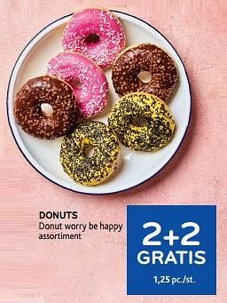 Promotions Donuts donut worry be happy - Produit maison - Alvo - Valide de 11/09/2024 à 24/09/2024 chez Alvo