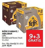 Promotions Bière d’abbaye leffe blond e - Leffe - Valide de 11/09/2024 à 24/09/2024 chez Alvo