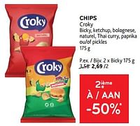 Promotions Chips croky bicky - Croky - Valide de 11/09/2024 à 24/09/2024 chez Alvo