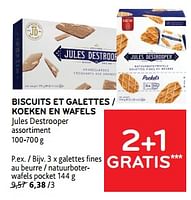 Promotions Galettes fines au beurre - Jules Destrooper - Valide de 11/09/2024 à 24/09/2024 chez Alvo