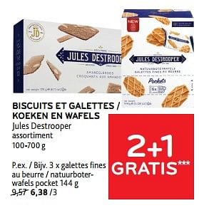 Promotions Galettes fines au beurre - Jules Destrooper - Valide de 11/09/2024 à 24/09/2024 chez Alvo