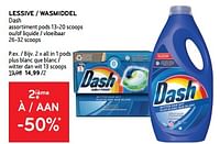 Promotions Lessive dash all in 1 pods plus blanc que blanc - Dash - Valide de 11/09/2024 à 24/09/2024 chez Alvo