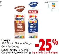 Promotions Harrys nature ou complet - Harry's - Valide de 11/09/2024 à 24/09/2024 chez Colruyt