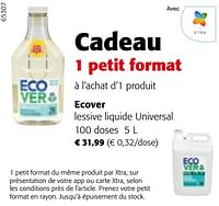 Promotions Ecover lessive liquide universal - Ecover - Valide de 11/09/2024 à 24/09/2024 chez Colruyt