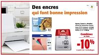 Promotions Epson, canon ou brother toutes les cartouches d’encre - Produit maison - Colruyt - Valide de 11/09/2024 à 24/09/2024 chez Colruyt