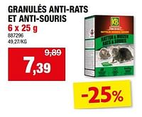 Promotions Granulés anti-rats et anti-souris - KB - Valide de 11/09/2024 à 22/09/2024 chez Hubo