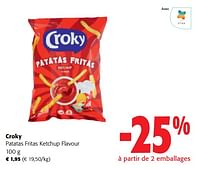 Promotions Croky patatas fritas ketchup flavour - Croky - Valide de 11/09/2024 à 24/09/2024 chez Colruyt