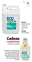 Promotions Ecover lessive liquide universal - Ecover - Valide de 11/09/2024 à 24/09/2024 chez Colruyt