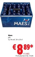 Promotions Maes pils - Maes - Valide de 11/09/2024 à 24/09/2024 chez Colruyt