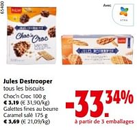 Promotions Jules destrooper tous les biscuits - Jules Destrooper - Valide de 11/09/2024 à 24/09/2024 chez Colruyt