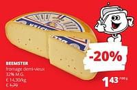 Promotions Beemster fromage demi-vieux - Beemster - Valide de 12/09/2024 à 25/09/2024 chez Spar (Colruytgroup)