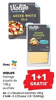 Promotions Gouda en tranches - Violife - Valide de 12/09/2024 à 25/09/2024 chez Spar (Colruytgroup)