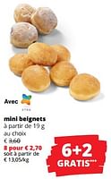 Promotions Mini beignets - Produit Maison - Spar Retail - Valide de 12/09/2024 à 25/09/2024 chez Spar (Colruytgroup)