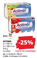 Promotions Actimel fraise - Danone - Valide de 12/09/2024 à 25/09/2024 chez Spar (Colruytgroup)