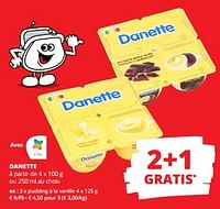 Promotions Danette pudding à la vanille - Danone - Valide de 12/09/2024 à 25/09/2024 chez Spar (Colruytgroup)