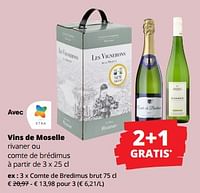 Promotions Comte de bredimus brut - Mousseux - Valide de 12/09/2024 à 25/09/2024 chez Spar (Colruytgroup)