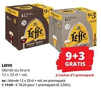 Promotions Leffe blonde - Leffe - Valide de 12/09/2024 à 25/09/2024 chez Spar (Colruytgroup)