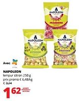 Promotions Napoleon lempur citron - Napoleon - Valide de 12/09/2024 à 25/09/2024 chez Spar (Colruytgroup)