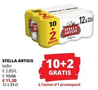 Promotions Stella artois - Stella Artois - Valide de 12/09/2024 à 25/09/2024 chez Spar (Colruytgroup)