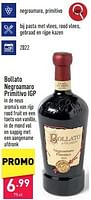 Promoties Bollato negroamaro primitivo igp - Rode wijnen - Geldig van 23/09/2024 tot 29/09/2024 bij Aldi