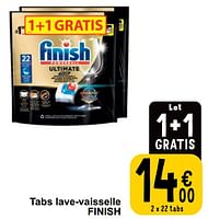 Promotions Tabs lave-vaisselle finish - Finish - Valide de 17/09/2024 à 23/09/2024 chez Cora