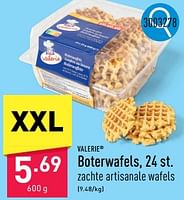 Promoties Boterwafels - Valerie - Geldig van 23/09/2024 tot 29/09/2024 bij Aldi