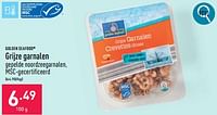 Promoties Grijze garnalen - Golden Seafood - Geldig van 23/09/2024 tot 29/09/2024 bij Aldi