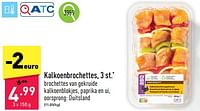 Promoties Kalkoenbrochettes - Huismerk - Aldi - Geldig van 23/09/2024 tot 29/09/2024 bij Aldi