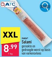 Promoties Salami - Panda - Geldig van 23/09/2024 tot 29/09/2024 bij Aldi