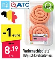 Promoties Varkenschipolata - Huismerk - Aldi - Geldig van 23/09/2024 tot 29/09/2024 bij Aldi