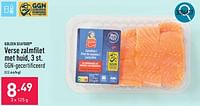 Promoties Verse zalmfilet met huid - Golden Seafood - Geldig van 23/09/2024 tot 29/09/2024 bij Aldi