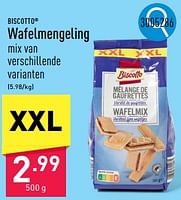 Promoties Wafelmengeling - Biscotto - Geldig van 23/09/2024 tot 29/09/2024 bij Aldi