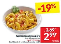 Promoties Gemarineerde scampi’s - Huismerk - Intermarche - Geldig van 17/09/2024 tot 22/09/2024 bij Intermarche