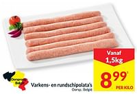 Varkens- en rundschipolata’s-Huismerk - Intermarche