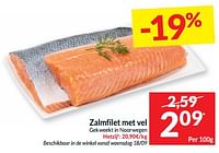 Zalmfilet met vel-Huismerk - Intermarche