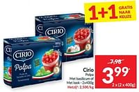 Cirio polpa met basilicum of met look-CIRIO