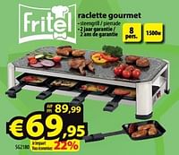 Fritel raclette gourmet sg2180-Fritel