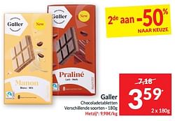 Galler chocoladetabletten