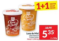 Lune de miel clear honey of creamy honey-Lune de miel