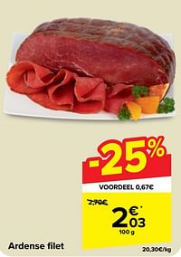 Ardense filet-Huismerk - Carrefour 