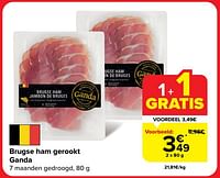 Promoties Brugse ham gerookt ganda - Ganda - Geldig van 18/09/2024 tot 24/09/2024 bij Carrefour