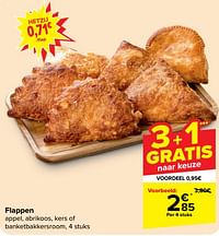 Flappen appel, abrikoos, kers of banketbakkersroom-Huismerk - Carrefour 