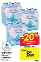 Promoties Bronwater pierval carrefour - Huismerk - Carrefour  - Geldig van 18/09/2024 tot 24/09/2024 bij Carrefour