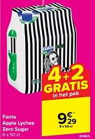 Promoties Fanta apple lychee zero sugar - Fanta - Geldig van 18/09/2024 tot 24/09/2024 bij Carrefour