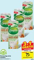 Promoties Plantaardige haverdrink - Campina - Geldig van 18/09/2024 tot 24/09/2024 bij Carrefour