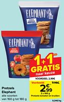 Promoties Pretzels tomaten en kruiden - Elephant - Geldig van 18/09/2024 tot 24/09/2024 bij Carrefour